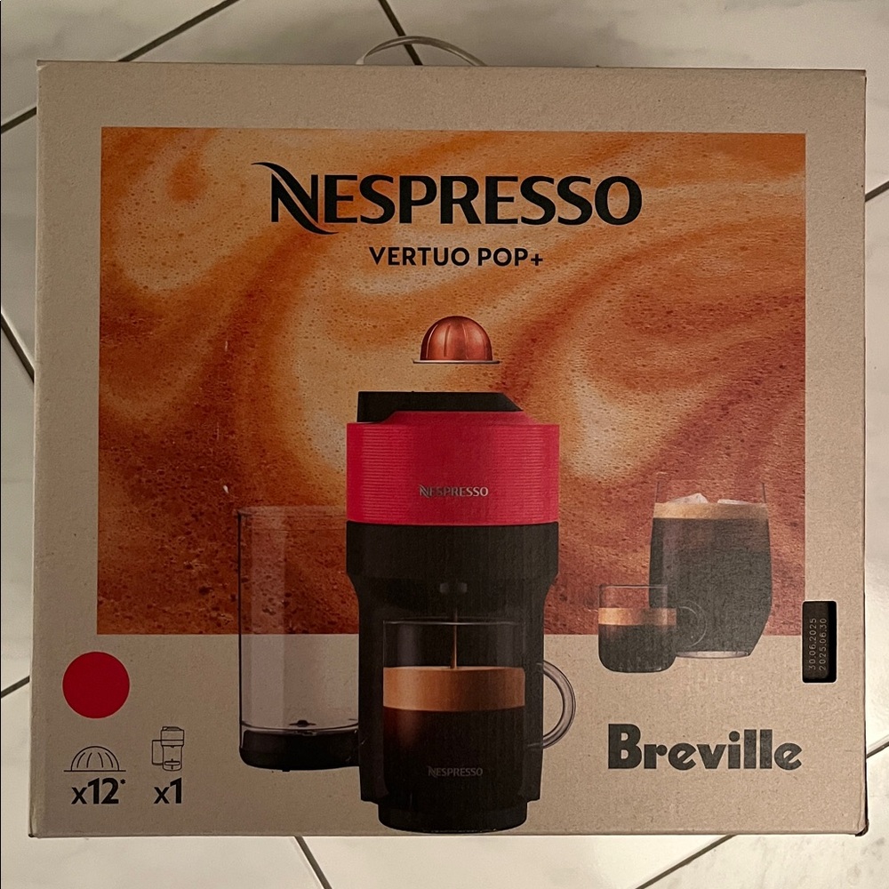 Breville Nespresso Vertuo Pop+ (Spicy Red)